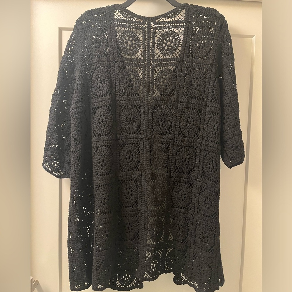 NWT-Solitaire Crochet Duster-size 2X - Picture 5 of 5